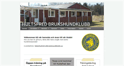 Desktop Screenshot of hultsfredbrukshundklubb.se