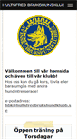 Mobile Screenshot of hultsfredbrukshundklubb.se